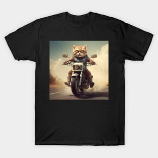 The Cat and Moto Race T-Shirt